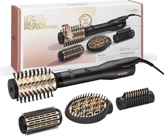 BaByliss Kit Big Hair Luxe Spazzola Rotante Potenza 650 w Colore Nero / Rose Gold - Babyliss