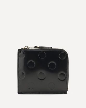 Comme Des Gar&ccedil;ons Embossed polka-dot leather Wallet Male UNI
