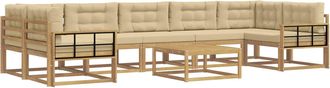 vidaXL Conjunto De Sof&aacute;s De Exterior 6 Uds. Y Beige Vidaxl