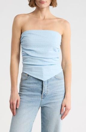 Vigoss Ruched Tube Top in Baby Blue at Nordstrom Rack, Size X-Large