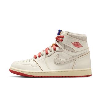 Nike Jordan Womens Air Jordan 1 High OG Rare Air Shoes in White | DB4612-100