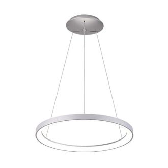 Trade Shop Trade Shop Traesio - Trade Shop - Lampadario Pendente Led 42 W Cct Lampada Sospensione Circolare 58cm Luci Ufficio - Plata