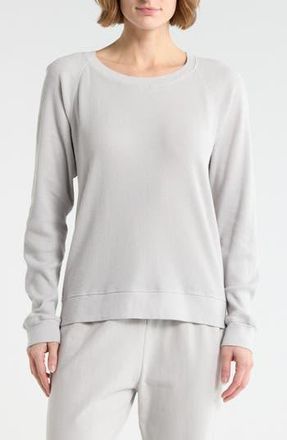 James Perse Relaxed Raglan Sleeve Cotton Pullover in Mist at Nordstrom Rack, Size 3