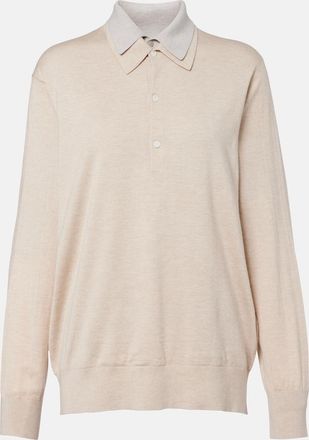 Acne Studios Polo de seda, lana y cachemir