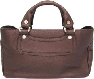 Celine Pre-owned Handbags, female, Brown, Size: ONE SIZE Pre-owned Leather Handbag