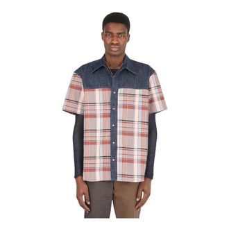 (di)vision Hybrid Denim Shirt - Heren - Korte mouwen Overhemden - Veelkleurig - XL - Denim - Overhemden