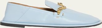 Stella McCartney Ryder Vegan Leather Chain Loafers