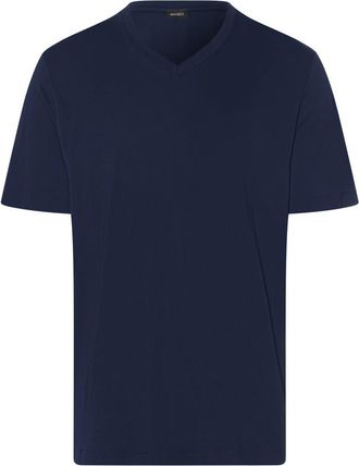 Hanro Night And Day Cotton and TENCEL V-Neck T-Shirt in Deep Navy at Nordstrom, Size Xx-Large