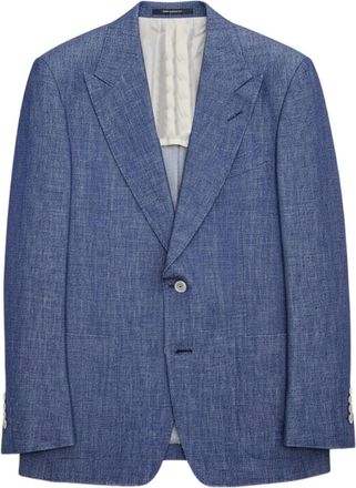 Tom Ford Blazer con bottoni - Blu