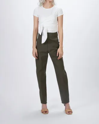 Humanoid Peggy High Waist Pants In Military