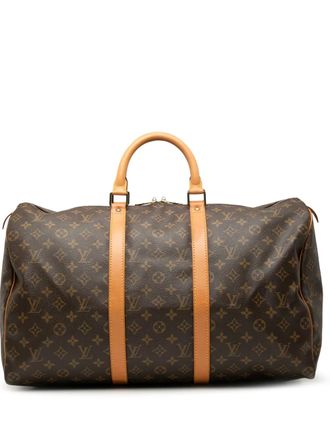 Louis Vuitton 1995 Monogram Keepall 50 travel bag - Brown