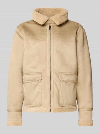 Blend Jacke mit Pattentaschen Modell FISCHER in Beige, Gr&ouml;&szlig;e 3XL