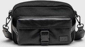 Diesel Multi-Pkts - Crossbody bag in nylon with flap pocket - Crossbody Bags - Unisex - Black
