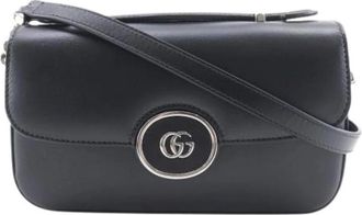 Gucci Pre-owned Vintage Schoudertas - Dames - Vintage Schoudertas - Zwart - ONE Size - Leer - Vintage