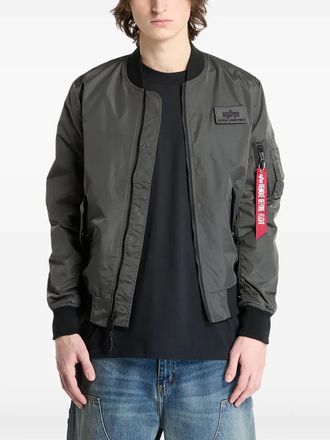 Alpha Industries Bomber con zip - Grigio