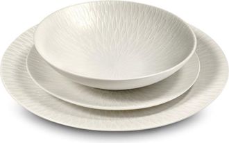 Medard De Noblat Vajilla de 18 piezas Gres Blanco