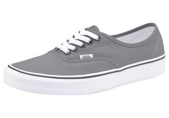 Vans Sneaker VANS Authentic, Damen, Gr. 36,5, schwarz (pewter, schwarz), Textil, Schuhe Sneaker, aus textilem Canvas-Material