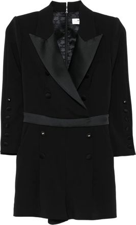 Elisabetta Franchi Tuta intera doppiopetto - Nero