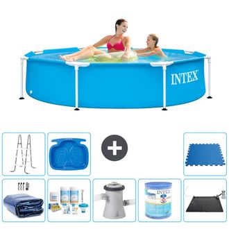 Intex Piscina Con Estructura Redonda - 244x51 Cm - 7-piezas S41440