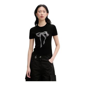 Miss Sixty T-shirt a coste - - Tops - Donna - Nero - M
