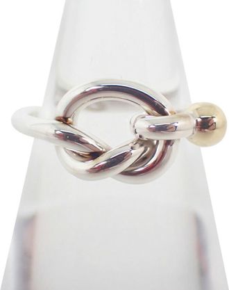 Tiffany & Co. Yellow Gold (18K) Sterling Silver 925 Band Ring (Pre-Owned)