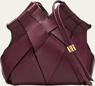 Ulla Johnson Charlotte Woven Leather Crossbody Bag