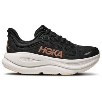Hoka One One Womens Bondi 9 - Shoes Rose Gold/White/Black Size 10.0