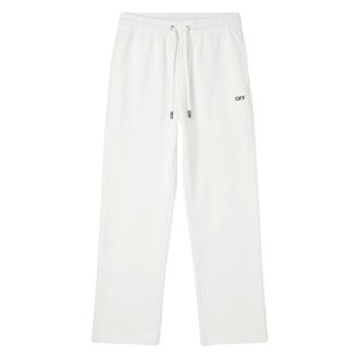 Off-white Lichtgewicht joggingbroek - Heren - Broeken - Wit - Maat: 2XL Katoen