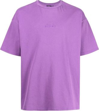 Five CM logo-embroidered crew-neck T-shirt - men - Cotton - M - Purple