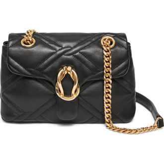 Aim&eacute;e Unity Box Quilted Leather Convertible Shoulder Bag in Black at Nordstrom