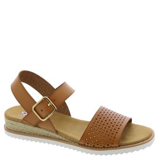 Skechers Womens Desert Kiss Sunny Flair Sandals, Luggage Duraleather, 7 UK