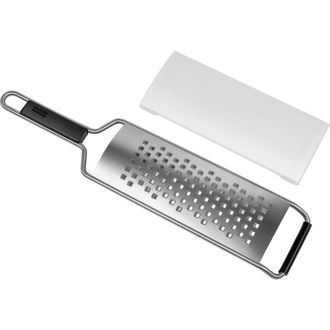Kuhn Rikon Essential Medium Grater with Ultra-Sharp Stainless Steel Blade for Cheese, Vegetables & Fruit in Silver at Nordstrom