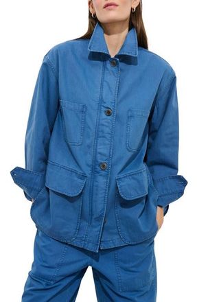 Alex Mill Cotton Painter Jacket in Washed Cobalt at Nordstrom, Size X-Large