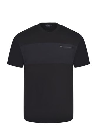 関税込【HERNO】T-shirt from the Laminar Collection★Black Herno Tシャツ - 黒 - ブラック | JG002UL520009300 | THEBS