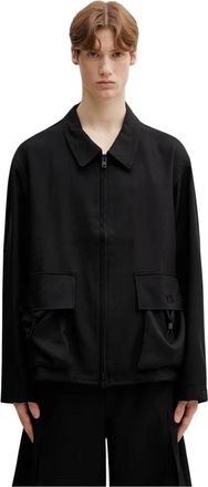 Yohji Yamamoto Sport Uniform Blouson - Heren - Zomerjassen - Zwart - S - Polyester - Jassen