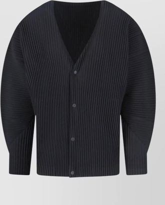 Homme Pliss&eacute; Issey Miyake knitwear sweater v neck long sleeves