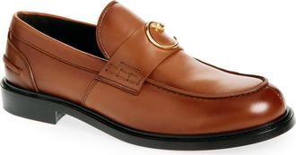 Roberto Cavalli Logo Bit Loafer in Tan at Nordstrom Rack, Size 10.5