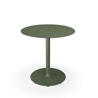 Houe Pico Gartentisch, &Oslash; 74 cm, Gestell rund, olivgr&uuml;n