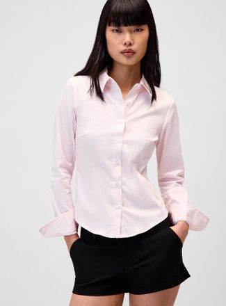 Twik Womens Striped fitted poplin shirt