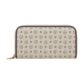 Pollini Wallets & Cardholders, female, Brown, Size: ONE SIZE Womens Zip Wallet, Heritage Model