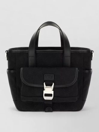 Gucci shoulder bag buckle detail front flap pocket