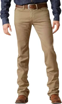 Ariat Mens Slim Straight Leg Jean In Dark Khaki