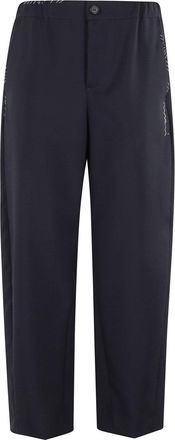 Marni Relaxed Fit Trousers With Gathered Waistband