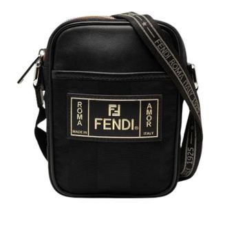 Fendi Pre-owned Cross Body Bags, female, Black, Size: ONE SIZE Pre-owned Nylon Crossbody Bag