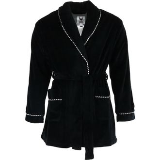 Ascentix Mens Velour Smoking Jacket with Satin Lining in Black at Nordstrom, Size Xx-Large