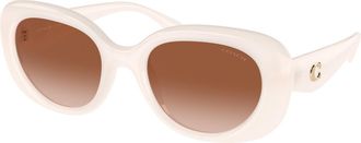 Coach Brown Gradient Butterfly Ladies Sunglasses HC8391U 580513 53