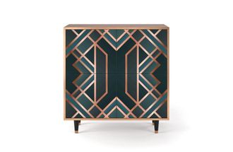 StoryZ Aparador azul-verde 4 puertas L 96 cm