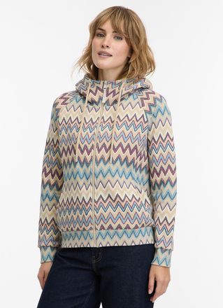 Ragwear Sweatshirt RAGWEAR FLLAWIA PRINT, Damen, Gr. XXL, sand, Sweatware, Obermaterial: 70% Baumwolle, 30% Polyester, gemustert, regular fit, Rundhals, Rippb