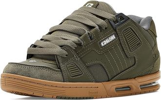 Globe Sabre Mens Skate Shoes Moss/Gum : 10.5 D - Medium, Leather/Synthetic
