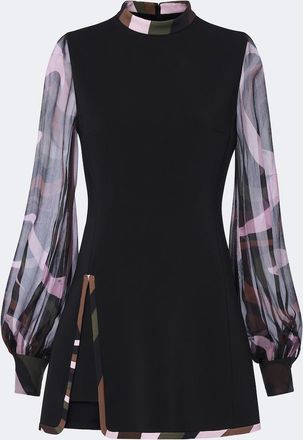 Pucci Iride cady and creponne minidress